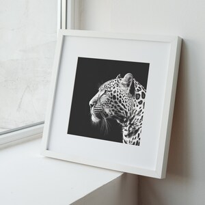 big-cat-portrait-profile-black-and-white-print-minimalist