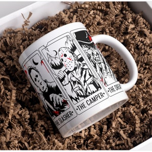 Horror Movie Mug, Perfect gift, Mother's Day,Christmas, Halloween, Valentine gifts, handmade gift.