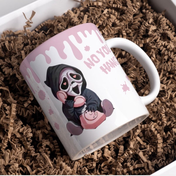 Horror Movie Mug or cold cup, Perfect gift, Christmas gift, Scream.