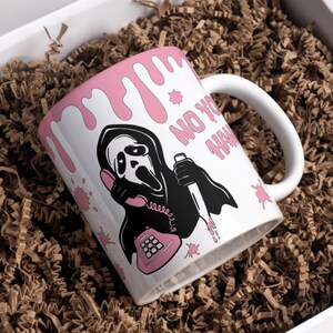 Horror Movie Mug, Perfect gift, for Christmas, halloween. Handmade gift Mother's day gift.