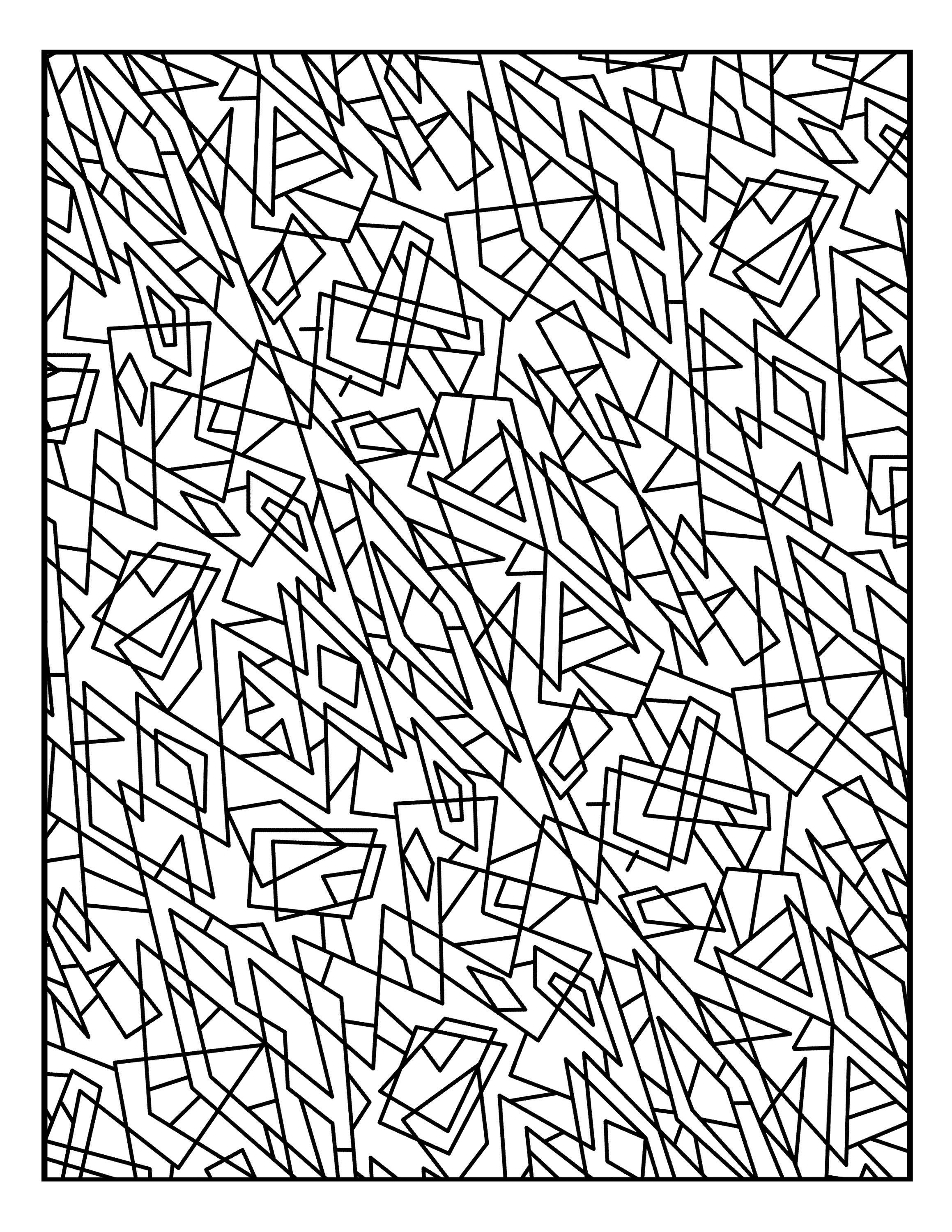 Triangle Coloring Pages