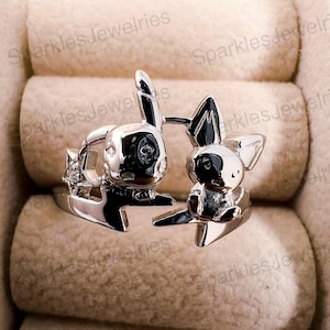 Pikachu and Pichu Ring-Pikachu Ring-925 Sterling Silver Ring-Pokemon Ring-Couple Ring-Pikachu Couple Ring-Pichu Ring-Christmas Gift Him Her