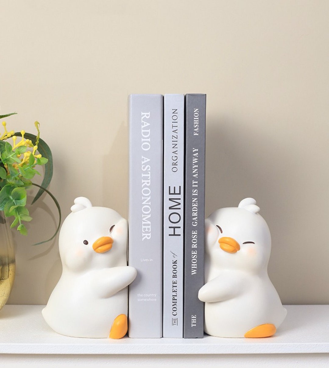 Book End for Girls Bookshelf Decor Gift Bookend for Kids Duck Etsy