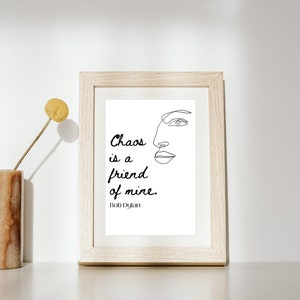 Bob Dylan Chaos Digital Print
