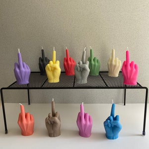 Handmade Soy Rude Finger Candle image 1