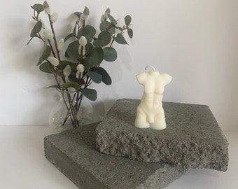 Handmade Soy Male Torso Candle