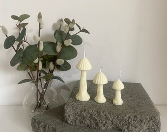 Handmade Soy Mushroom Candle Set