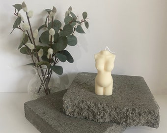 Handmade Soy Pregnant Torso Candle