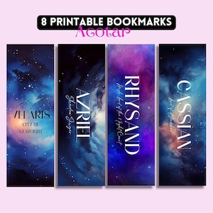 Acotar Bookmark: Printable Acotar Merch Bookmark. Velaris, City of ...
