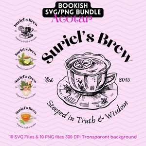 ACOTAR SVG & PNG - Acotar merch - Suriel Tea - Velaris, City of Starlight | Perfect for Crafts, trending svg for your next project