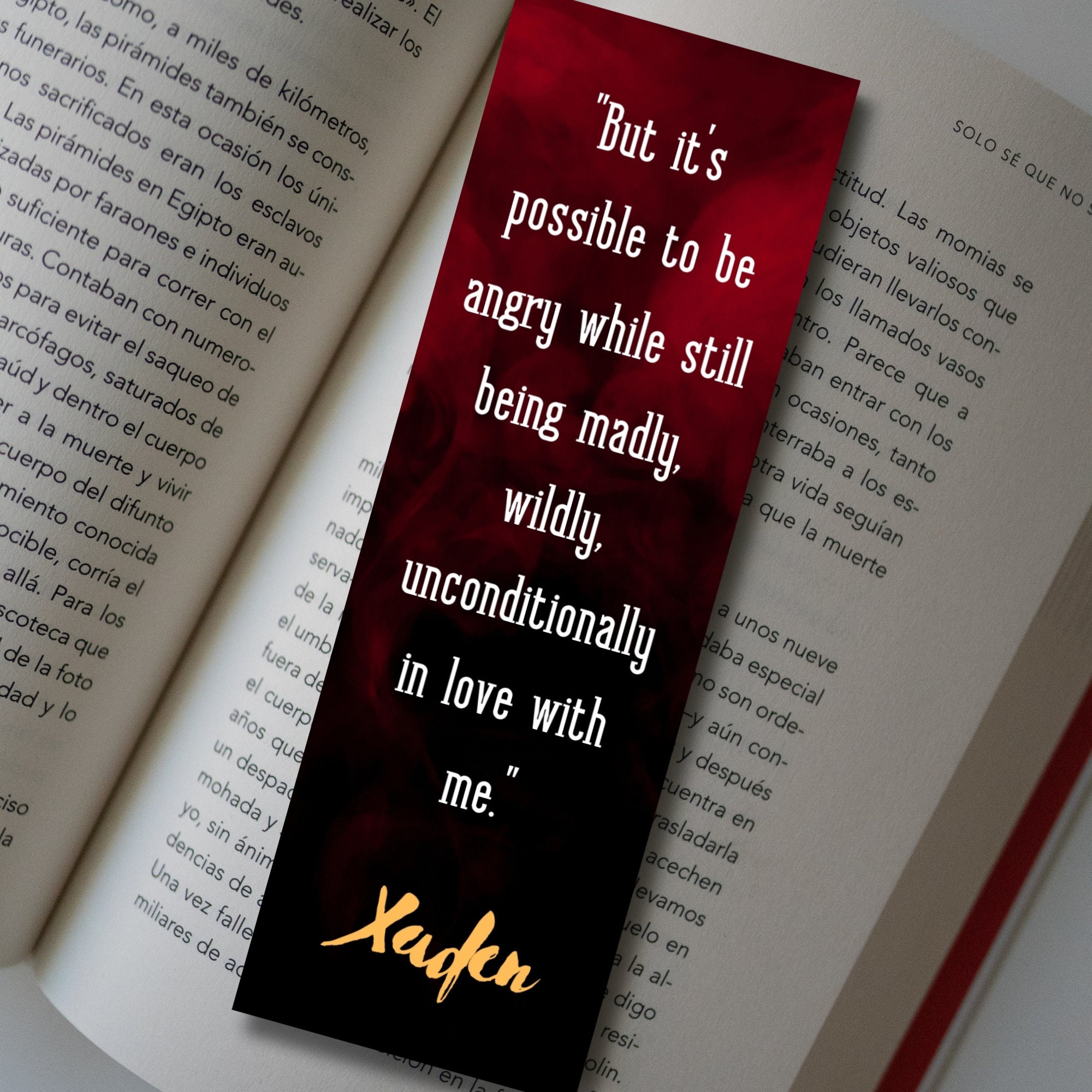 3 Printable Iron Flame Bookmarks, Inspired by the Much-anticipated