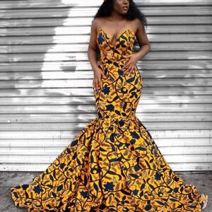 African print dress, Ankara dress, African prom dresses, African clothing for women, African mermaid dress, African wedding dress Ankara wax