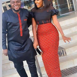 African Couple clothing, Ankara Couple, African fashion, Couple matching set, African wedding set, Ankara clothing, African wax print