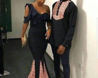 African Couple clothing, Ankara Couple, African fashion, Couple matching set, African wedding set, Ankara clothing, African print couple