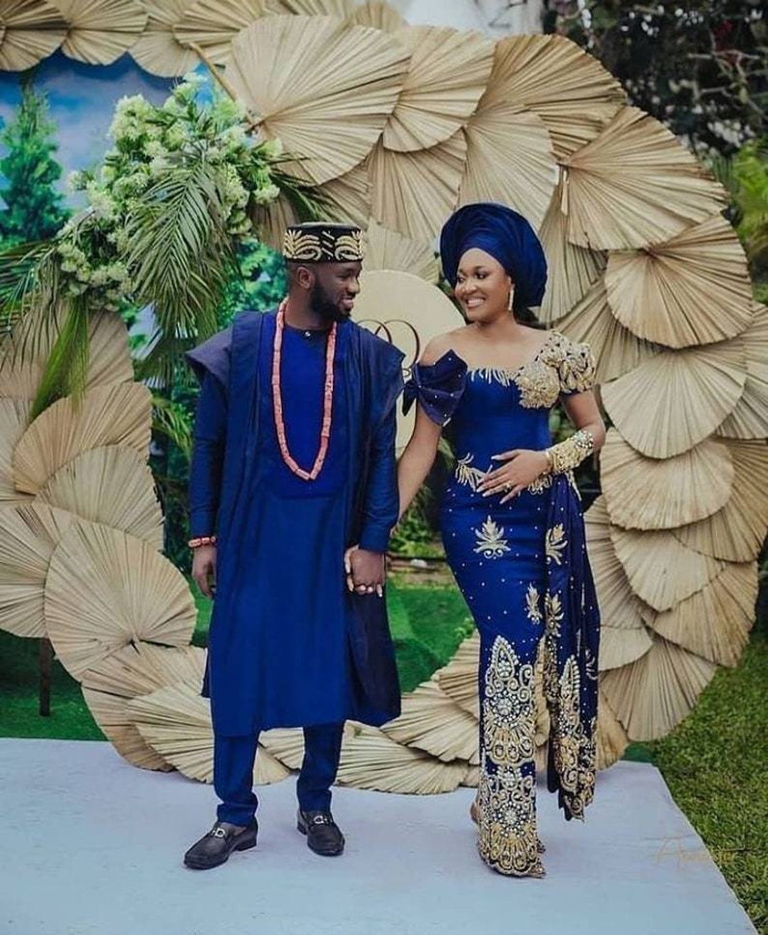 Igbo Couple Outfit, Couple Matching Set, African Couple