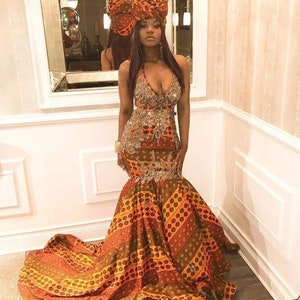 African print dress, Ankara dress, African prom dresses, African clothing for women, African mermaid dress, African wedding dress Ankara wax