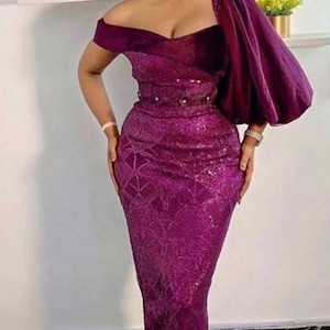 Lace dress, Bridesmaid Dress, Wedding guest, Mermaid Dress, Lace style, Owambe, Aso ebi dress, Women Dress, Prom dress, Evening dress, Aline