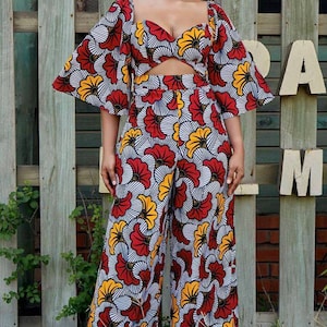 Ankara jumpsuit, African print jumpsuit, Women romper, Ankara pants, Ankara  jumpsuit, African women clothing, Ankara Romper, Women clothing