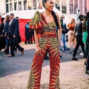 Ankara two piece set, African print pants, Ankara crop top and pants, African print tops, Ankara wide leg pants, Ankara palazzo pant and top