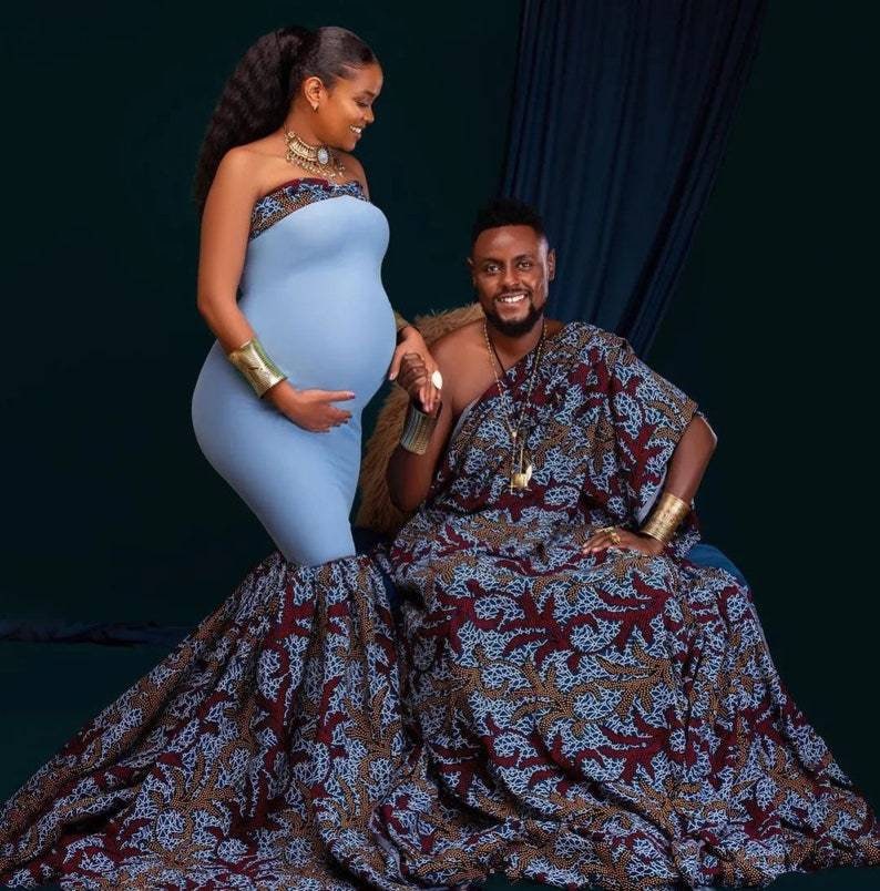 African Print Maternity Dress Ankara Maternity Gown African Etsy