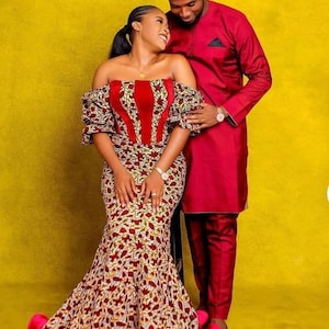 Ankara Couple matching set, African Couple, African fashion, Couple matching set, African wedding set, Ankara clothing, African wax print