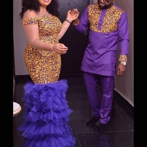 African Couple clothing, Ankara Couple, African fashion, Couple matching set, African wedding set, Ankara clothing, African print couple