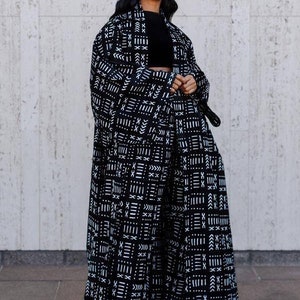 African print jacket and pants, Ankara Jacket, Ankara kimono set, African print suit set, Ankara two piece set, African kimono, Ankara pants image 1