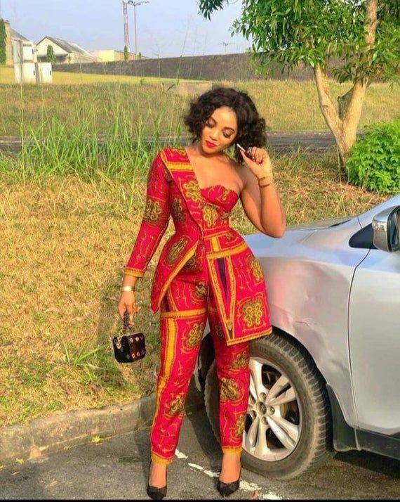 Ankara jumpsuit for ladies sales