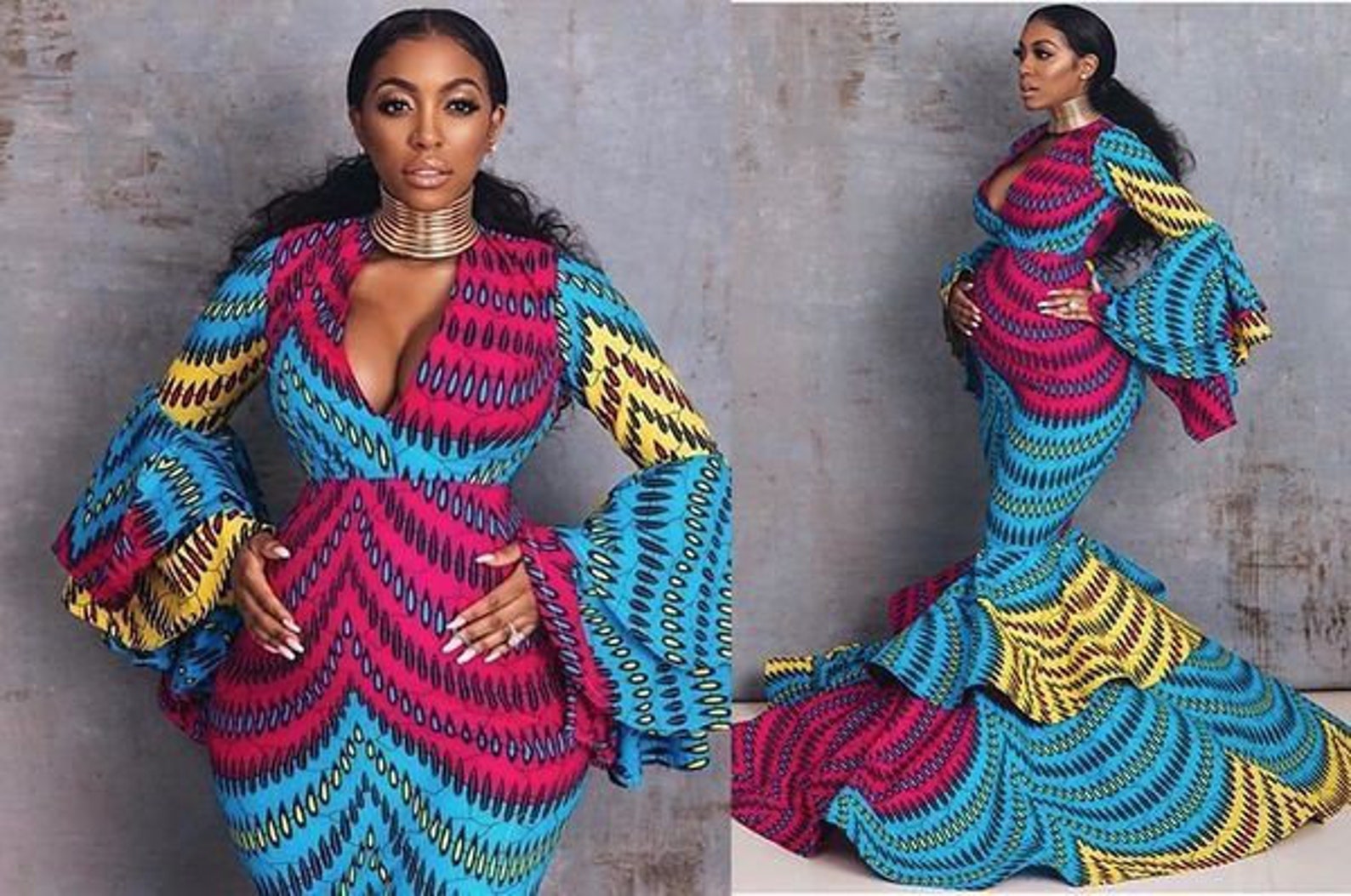 African Print Maternity Dress Ankara Maternity Gown African Etsy UK