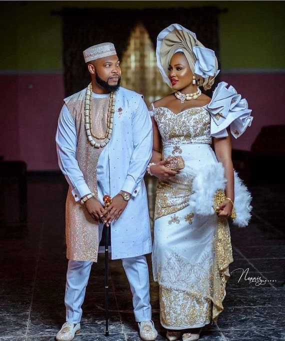 A Bride and Groom Wore Matching Pink Outfits to Their Wedding