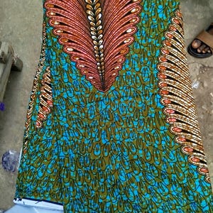 Vestido estampado africano, vestido sereia africana, vestido Ankara, roupas africanas, vestido midi Ankara, vestido de baile africano, vestido sereia Ankara imagem 4
