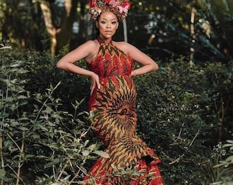 Afrikanisches Print Umstandskleid, Ankara Umstandskleid, Afrikanischer Druck Umstandskleid, Umstandsfotoshooting Kleid, Schwangerschaft Fotoshooting Kleid