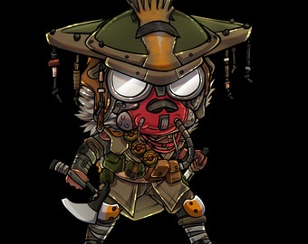 Apex Legends Bloodhound Chibi Design