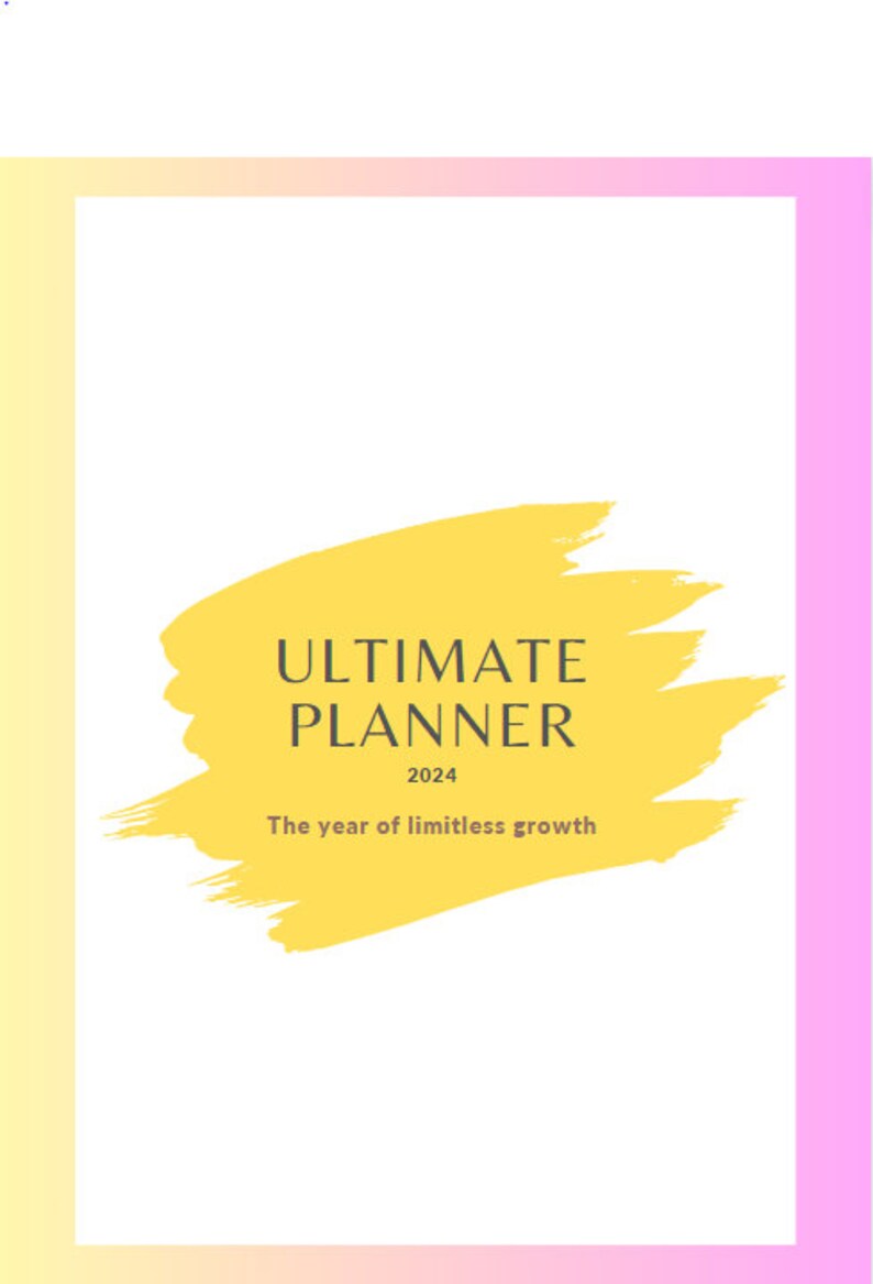 2024 Planner, Customizable Digital Planner Template, Printable Planner