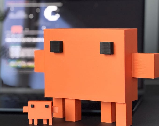 Claude Code Mascot Clawd XL 3D Printed Figure | Large Developer Desk ...