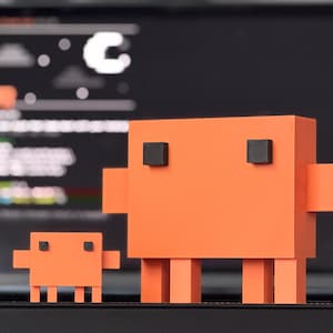 Clawd - Mascota antropomórfica de Claude Code / Figura impresa en 3D / Regular, Mini + Packs
