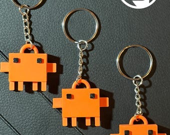 Llavero mini Claude Code / Mascota Clawd impresa en 3D / Opción NFC para desarrolladores