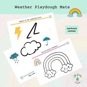 Knetmatten zum Thema Wetter, Instant PDF