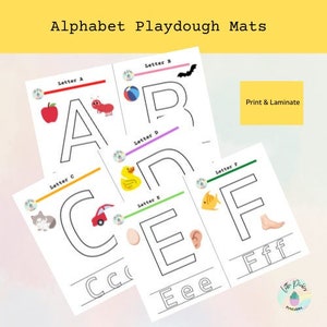 Alphabet Knetmatten, Instant PDF