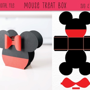 Caja de regalo de fiesta temática del ratón / Caja de favor SVG