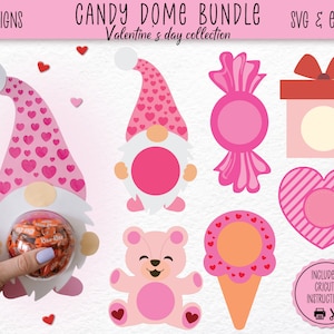Candy Dome SVG Bundle | Candy Holder Ornament