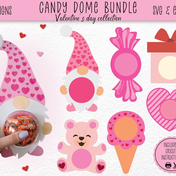 Candy Dome SVG Bundle | Candy Holder Ornament