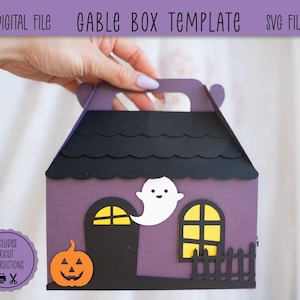 Halloween Gavellåda | Halloween Godislåda | Spökhuslåda | Digital nedladdning
