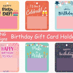 Titular de la tarjeta de regalo de cumpleaños Diseños PNG