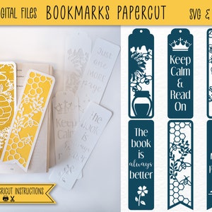 Bee bookmarks paper cut | Page Keeper SVG | Digital Download | Instant Download