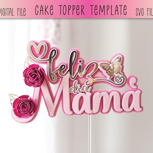 Happy Mother's Day Cake Topper | Party Decor | Digital download