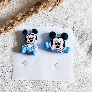 Schnullerkette oder Greifling, Geschenk zur Geburt, Taufe, Babyartikel, Mickey Maus Bild 3