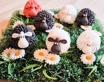 Sheabutter Seife, Schafe, Ostern, Feiertag, Frühling, versch. Düfte, Gastgeschenk