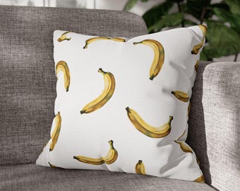 Funda de cojín con diseño de plátano: decoración moderna y divertida para la cocina