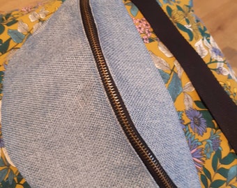 Sac banane bleu clair